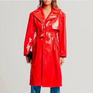 TORN BY RONNY KOBO
 Women's Red Trench Coat
